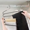 Trouser Hangers 2 Pack Multi-layer Coat Hangers, Trouser Hanger Space-saving,