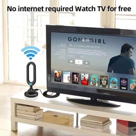 TV Antenna - Digital Antenna for Smart TV Indoor 2023 Newest Clear 4K HD 1080p Digital TV Antenna Up to 380 Miles Long Range Local Channels Indoor Outdoor Amplifier Signal Booster HDTV Cable