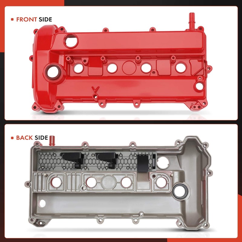 A-Premium Upgraded Aluminum Engine Valve Cover with Gasket and Oil