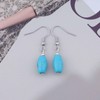 Cimenexe Bohemian Teardrop Turquoise Earrings Blue Turquoise Dangle Hook Earrings
