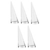 Ring Stand, Set of 5, No Hollow Clear, Transparent Ring,