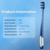 Fregum 8811 Soft Toothbrushes for Adults, Double Cleaning Power, Spiral