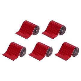 MECCANIXITY 2400 PCS Glass Mirrors Disco Ball Tiles Self-Adhesive Wine Red Mirror Mosaic Tiles 5 x 5mm for Disco Ball, DIY Craft, KTV Decoration 5 Sheet