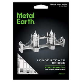 Fascinations MMS022 - Metal Earth 502566 - London Tower Bridge, lasergeschnittener 3D-Konstruktionsbausatz, 2 Metallplatinen, ab 14 Jahren