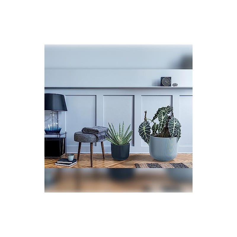 Milly Collection Grey Planter with Container, 29.8 x 29.8 x