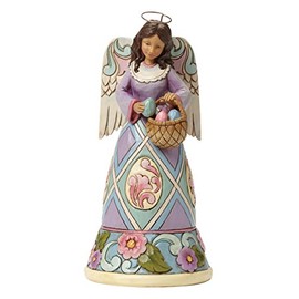 Heartwood Creek Angel with Basket and Eggs Figure