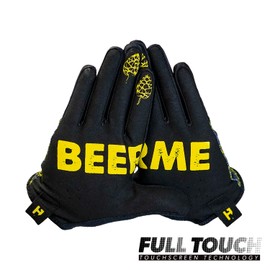 Handup Most Days Full Finger Lightweight Anti-Slip Breathable Mountain Bike MTB Bicycle Enduro Downhill XC Cycling Motocross Unisex Gloves (Beer Me III, Small)