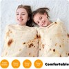 CASOFU Burritos Tortilla Throw Blanket, White Elephant Gift for Adults