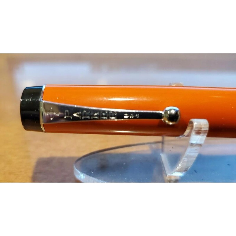 Vintage Parker Big Red Chinese Orange SONY Pen USA 70s