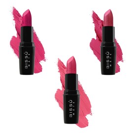 kit Labial Mate Bissu Tonos Rosas 3 pzas