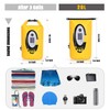 Qoolife Dry Bag Waterproof with Solar Bluetooth Speaker & Light