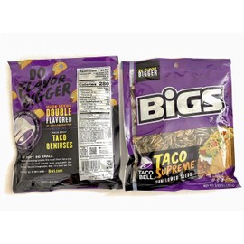 Taco Bell Taco Supreme - Do Flavor Bigger Huge Sunflower Seeds 2-pack 3.630z each