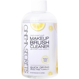 Cinema Secrets Limpiador de brochas de maquillaje, 8 onzas líquidas, limón