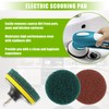 EPLZON 4 Inch Scrub Drill Brush Power Scouring Pads Household