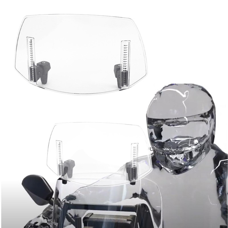 Motorcycle Adjustable Windscreen Universal Fit Wind Deflector for MT07 MT09