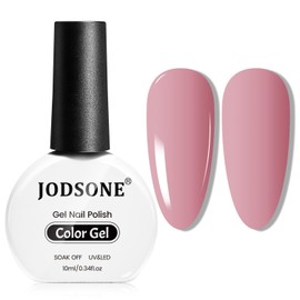 JODSONE 10ML Gel Nail Polish Nude Pink Gel Polish Manicure Pink Nail Gel Polish LED UV Gel Soak Off Curing for Home Salon Nail Art DIY