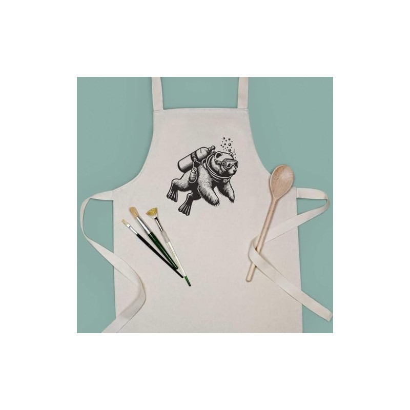 Azeeda 'Scuba Diving Bear' Kid’s Cooking Apron (AP00070867)