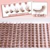 Brown Lash Clusters Natural Lash Extensions Wispy Eyelash Clusters 154