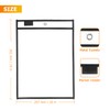 Dry Erase Pockets Sleeves with Rings, Black, 20 Pack