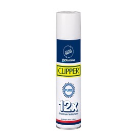 Clipper 100% Isobutane Fuel | 300ml (10 oz.) 12X Refined Butane | Pure and Odorless | Compatible with All Refillable Butane Lighters | 12 Pack | Butane Lighter Refill | Butane Torch Refill