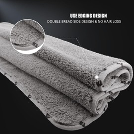 SPTA Absorbent and Soft Microfiber Towels for Cars, 1Pack Large Microfiber Drying Towel Without Scratches or Water Spots, 26.4 x 38.2 inch, Grey-MT035