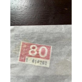1980  MICHIGAN Unused vtg License Plate STICKER Registration TAB