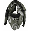 Rotfuchs® Woven Scarf Two-Tone & Graphic Look Green Black Fashionable