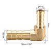 sourcing map 8mm to 6mm Barb Brass Hose Fitting 90