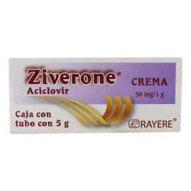 Ziverone Aciclovir Crema 50mg/1g Caja C/tubo De 5 G