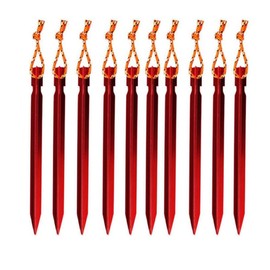 10PCS Aluminium Canopy Tent Pegs Garden Outdoor Hiking Nail Stakes Heavy Duty Tent Stakes Pegs Nails, Aluminium Alloy Tent Nails Heavy Duty Lightweight for Outdoor Camping Beach and Hiking