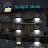 6 Pack Solar Lights Outdoor, 3 Modes/100LED Solar Security Lights