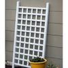 DuraTrel Country Garden Vinyl Trellis, Outdoor Plant Support Frame, White,