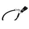 GARGOYLE BELLS Genuine Leather Braided Pants Keychain, Biker Wallet Chain