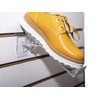 ZAPATERA DE ACRILICO GIRATORIA TRANSPARENTE PARA PANEL RANURADO | 10