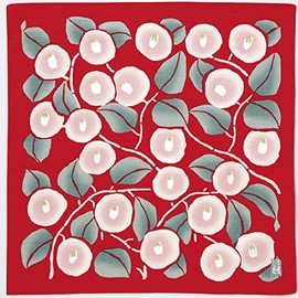 Musumi Furoshiki Chief, Yumeji Takehisa, Tsubaki, 18.9 inches (48 cm), Cotton