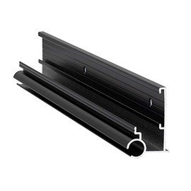 RecPro RV Awning Trim with Gutter | 92" Length | Aluminum | Made in USA (2 Trim Pieces, Black)