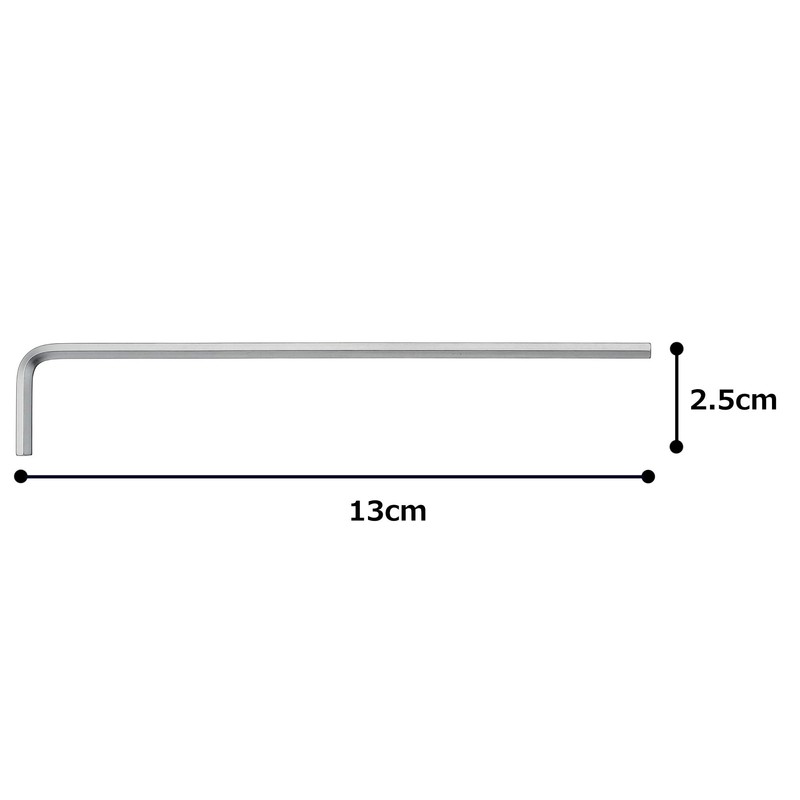 TONE ALB-04 Long Hexagonal Bar L-Shaped Wrench 1/8 inch Wide