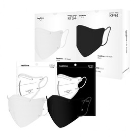 Healtime KF94 V-Fit Bird Beak Mask, Medium, Individually Wrapped (50 Count) Ships Today Black / Without Inner Box