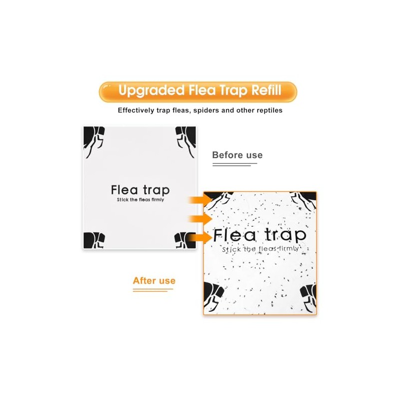 Flea Trap Refill Discs Sticky Trap- Glue Board Refills 16