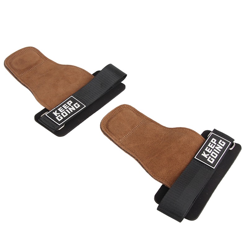 2 Pcs Pull Up Hand Grips 3 Layer Thickened Leather