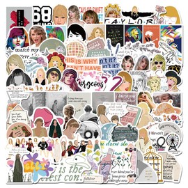 Pop Star Stickers Pack – Famous Singers, Rappers, Artists Vinyl Stickers for Fans, Music Lovers, Laptop, Phone, Water Bottle (200pcs Talor 1)