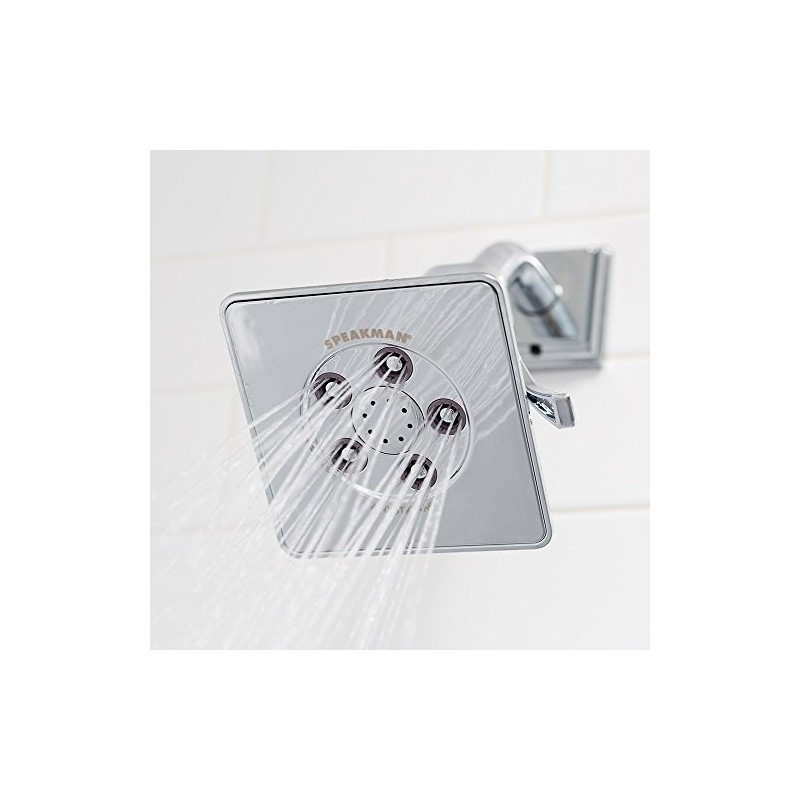 Speakman S-3018 Rainier Anystream High Pressure Adjustable Shower Head, Polished
