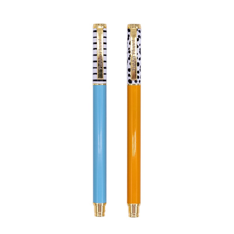 Pukka Pad, Pukka Planet Metal Pens with Refillable Gel Ink