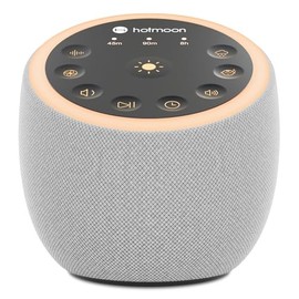 Hotmoon Sound Machine for Sleep, Cocoon 2 White Noise Sound Machine with 40 Relaxing Sounds, Dual-Speaker & Timer, 8 Night Light, Pink Brown Green Noi