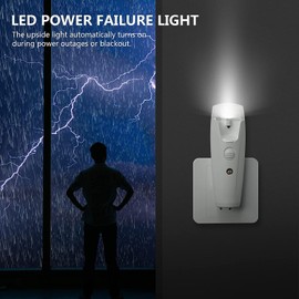 THOVAS Emergency Lights for Home, 3-in-1 Function Power Failure Lights, Power Failure Flashlight and Plug in Flashlight for Home Emergency, Power Failure Night Light, 5 Pack