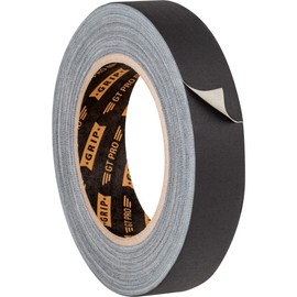GRIP Eventbasics GRIP Eventbasics Gewebeband schwarz, 25 mm x 25 m, GT PRO Gaffa Tape abl?sbar, matt und reflexionsfrei
