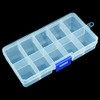 10 Compartment Transparent Small Storage Box 7 x 13 x