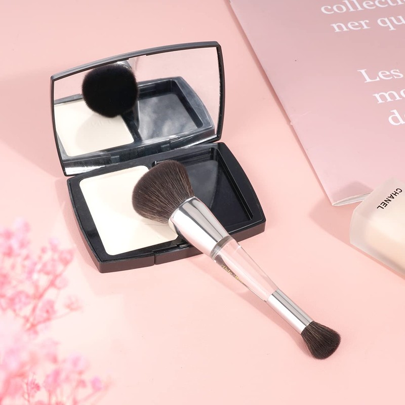 Vela.Yue Double-End Foundation Brush Concealer Brush Lucite Handle Make Up