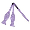 Alizeal Mens 2pcs Self-tied Paisley Bow Tie and Pocket Square