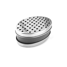 AIMALL Double-Sided Stainless Steel Lunch Box Grater with Storage Container - Multifunctional Cheese, Ginger, and Radish Wire Planer